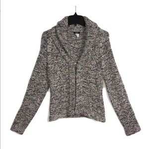 J Crew - Hand Knit Tweed Cardigan Sweater
